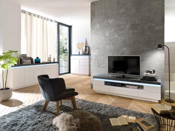 mat wit tv meubel betonlook